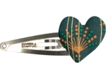 Heart hair-clips eventail or vert