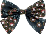 Bow tie hair slide fireflies