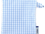 Make-up Remover Glove sky blue gingham