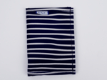 Compact wallet striped  ivory navy