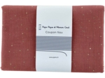1 m fabric coupon gaze pois or rouille