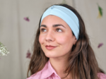 Jersey Twisted Headband sky blue a4