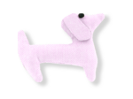 Basset hound hair clip light pink