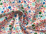 Cotton fabric ex2445 flowering twigs white