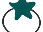 Pony-tail elastic hair star emerald green