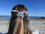 Bunny ear Scrunchie oxford blue