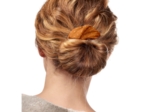 Wire headband retro caramel golden straw
