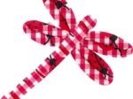 Dragonfly hair slide ladybird gingham