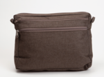 Large shoulder bag base chocolate denim