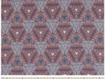 Coated fabric ex2414 coral ethnic
