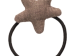 Pony-tail elastic hair star copper linen