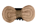 Noeud Anti-Glisse hair slide gaze pailletée camel