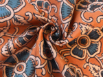 1 m fabric coupon ex2638 indian blue cumin