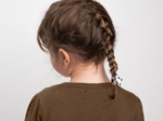 Pony-tail elastic hair star leopard