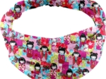 Headscarf headband- Baby size kokeshis