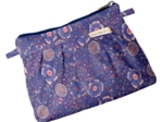 Mini Pleated clutch bag lavandula