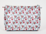 Cosmetic bag with flap horizons fleuris