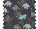35cm coated fabric coupon jurassic dino marine