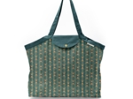 Pleated tote bag - Medium size eventail or vert