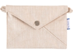 Little envelope clutch  glitter linen
