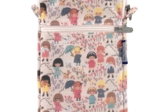 Quilted phone pocket petites filles pop