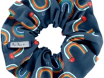 Scrunchie poules en ciel