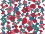Cotton veil fabric prairie fleurie