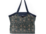 Pleated tote bag - Medium size fireflies