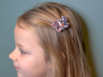 Butterfly hair clip jardin d'aurore