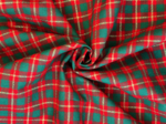 Cotton fabric ex2553 christmas tartan small lurex checks