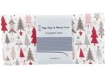 Coupon tissu 50 cm grey red christmas tree ex1113