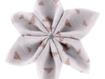 Star flower 4 hairslide gray copper triangle