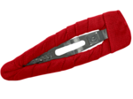 Fabric hair clip rouge foncé