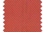 Cotton fabric pois terracotta 