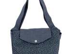 Tote bag with a zip silver star jeans
