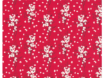 Cotton fabric ex2255 red cherry blossom