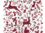 Cotton fabric red deer ex1100