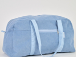 Weekend bag azure blue corduroy