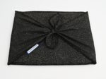 Fupochiki L (22 x 28 cm) glitter black