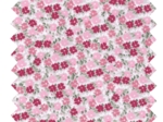 Cotton fabric ex2312 pink and red flowers