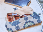 Glasses case lotus vert
