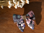 Mini bow tie clip monet lilas