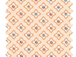 Cotton fabric ex2353 géomethnique orange