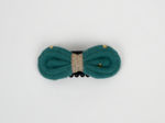 Noeud Anti-Glisse hair slide gaze pois or eucalyptus