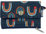zipper pouch card purse poules en ciel