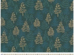Cotton fabric ex2451 green gold fir forest