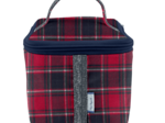 Small vanity tartan rouge