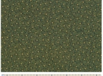 Coupon tissu 50 cm green and gold holly ex1105