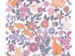 1 m fabric coupon comptine enchantée rose