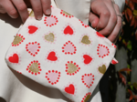 Coton clutch bag petits coeurs